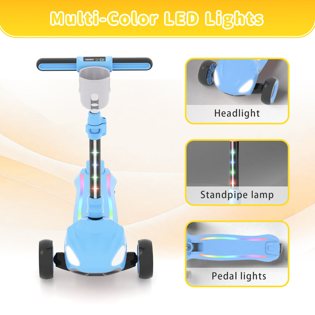 D3 kids 3 wheel scooter -- Blue
