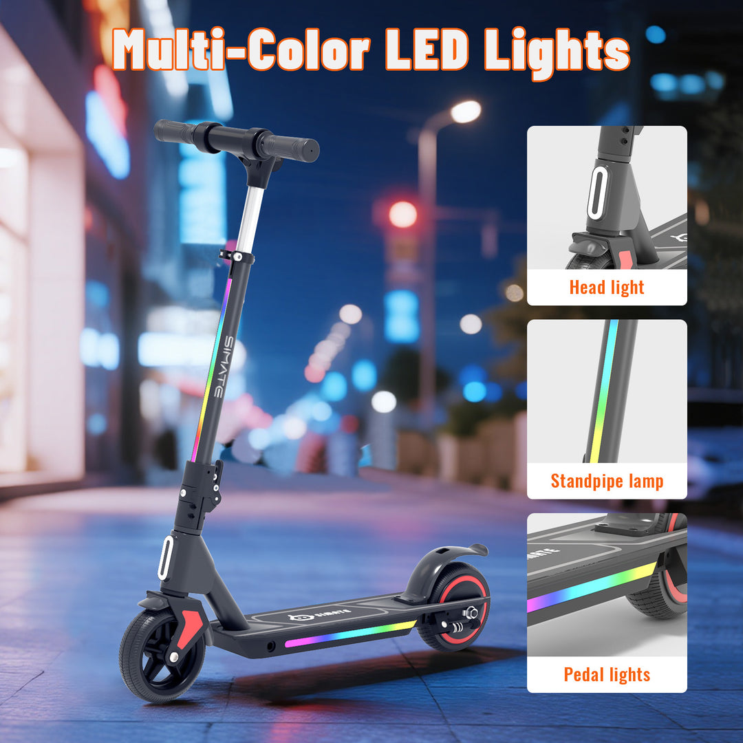 S2 Pro Adjustable Electric scooter for kids | Black