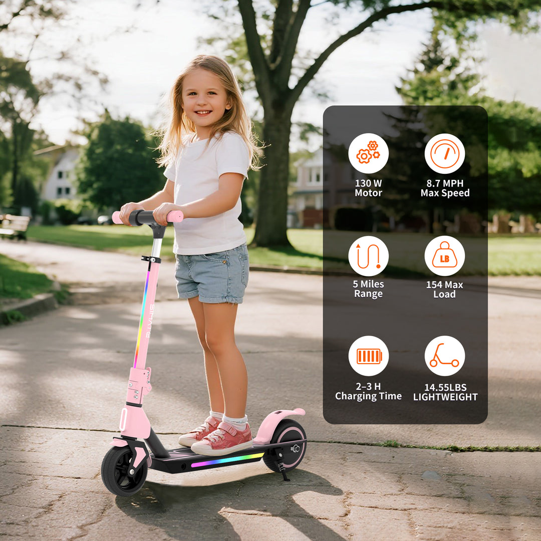S2 Pro Adjustable Electric scooter for kids | Pink