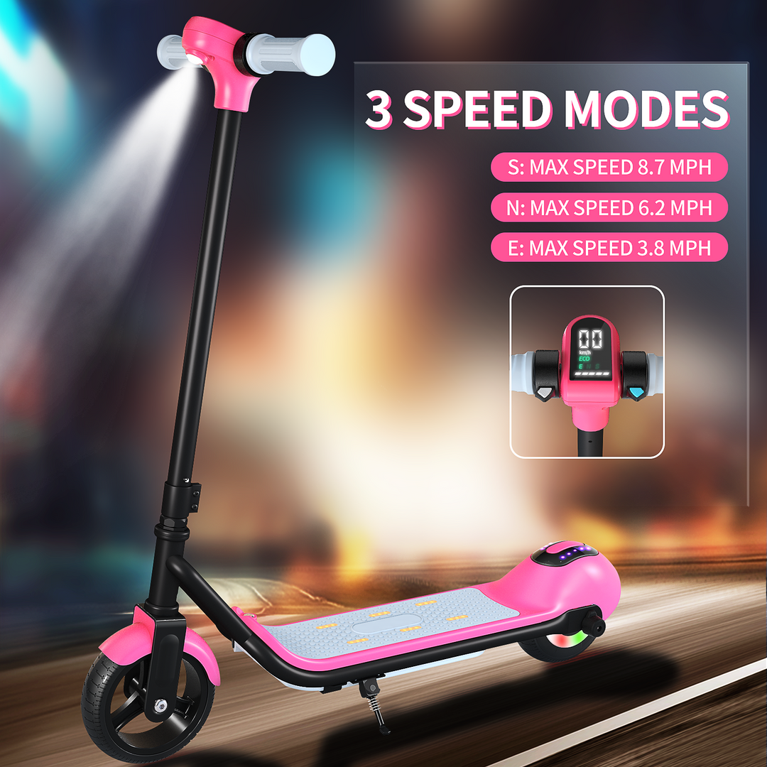 S4 Echo kids electric scooter with bluetooth | Pink