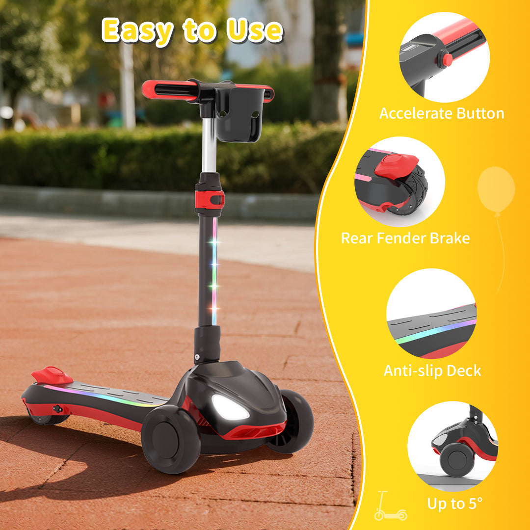 D3 kids 3 wheel scooter -- Black