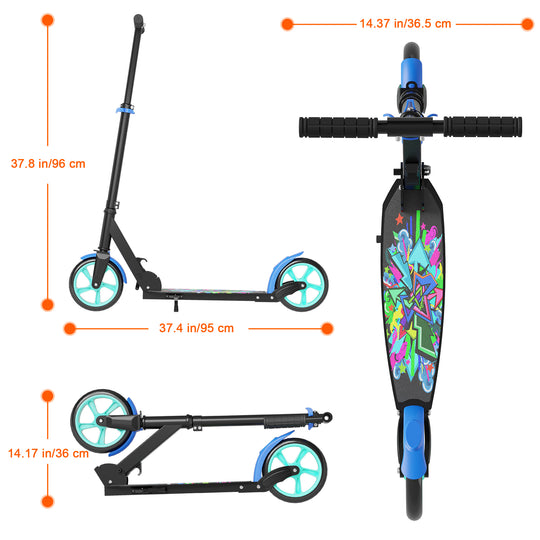 T1 Kick Scooter for Teen | Blue Black