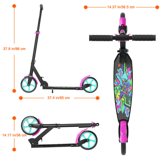 T1 Kick Scooter for Teen | Pink Black