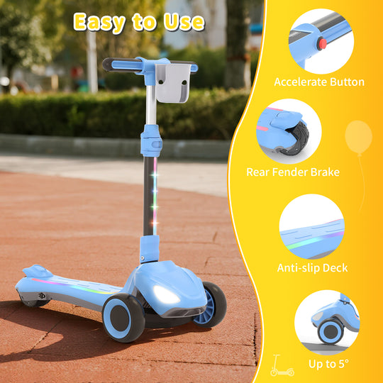D3 kids 3 wheel scooter -- Blue