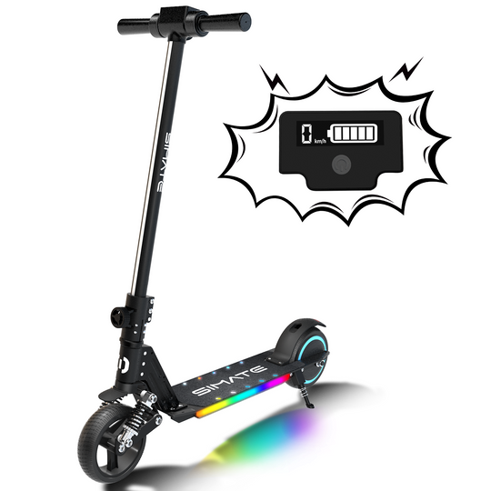 S5 Flash light electric scooter for kids | Black