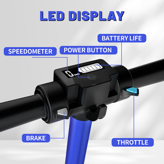 S5 Flash light electric scooter for kids | Blue