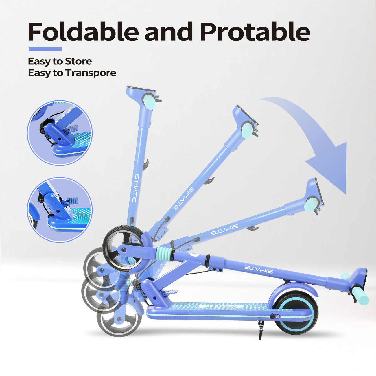 S1 Pro- Electric scooter for kids (Blue)