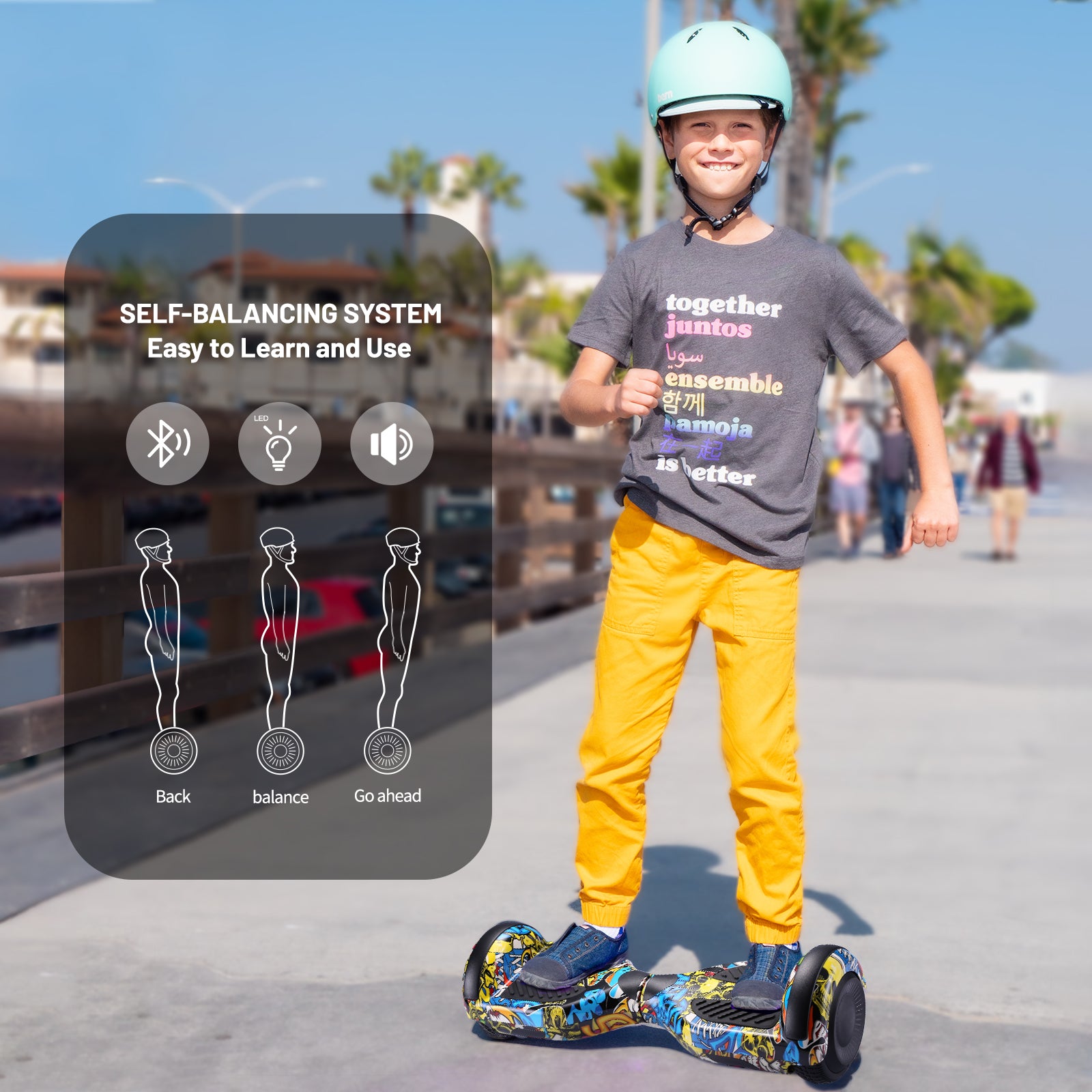 Apato 6.5'' Hoverboard For Kids - Graffiti