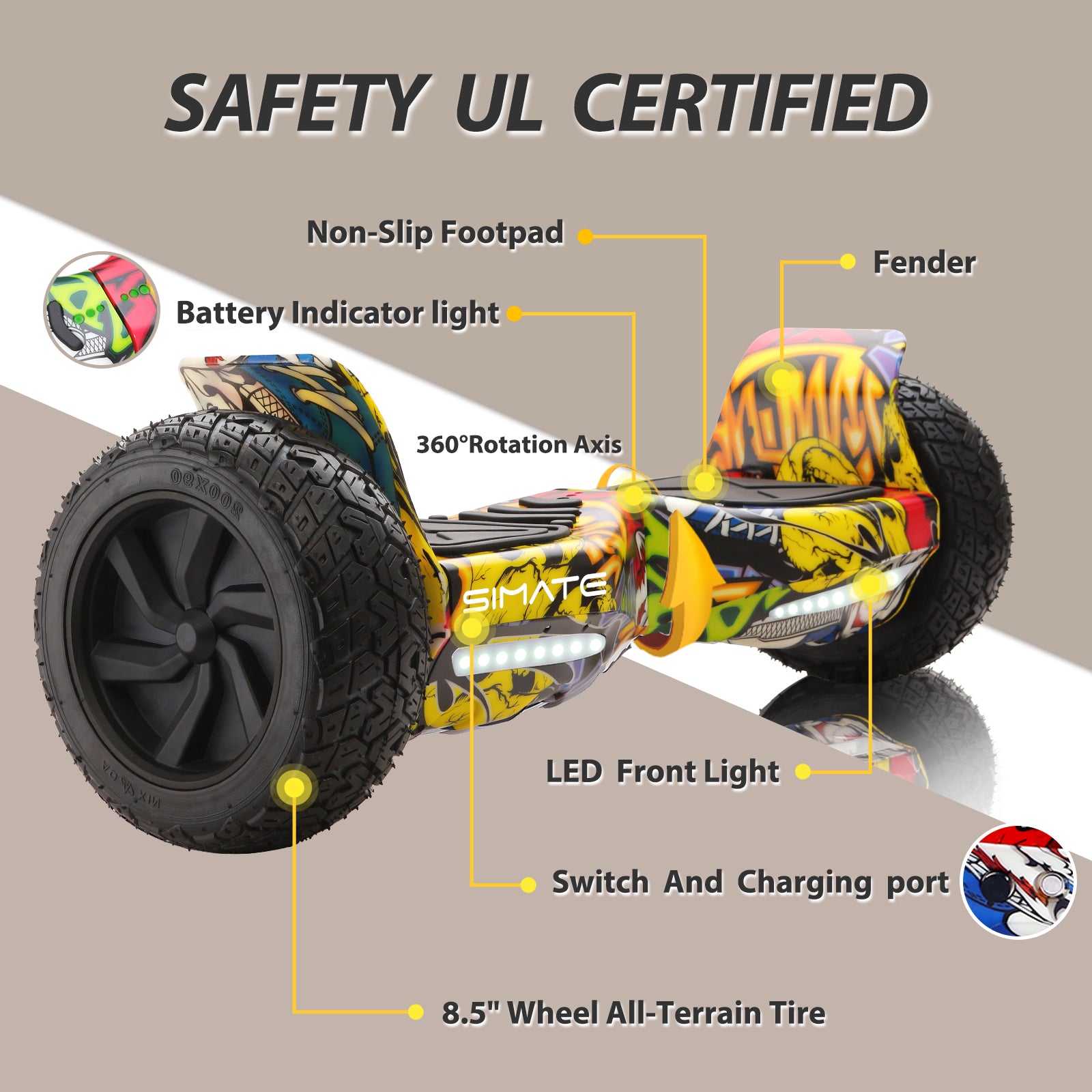 Tank 8.5'' Off Road - Graffiti