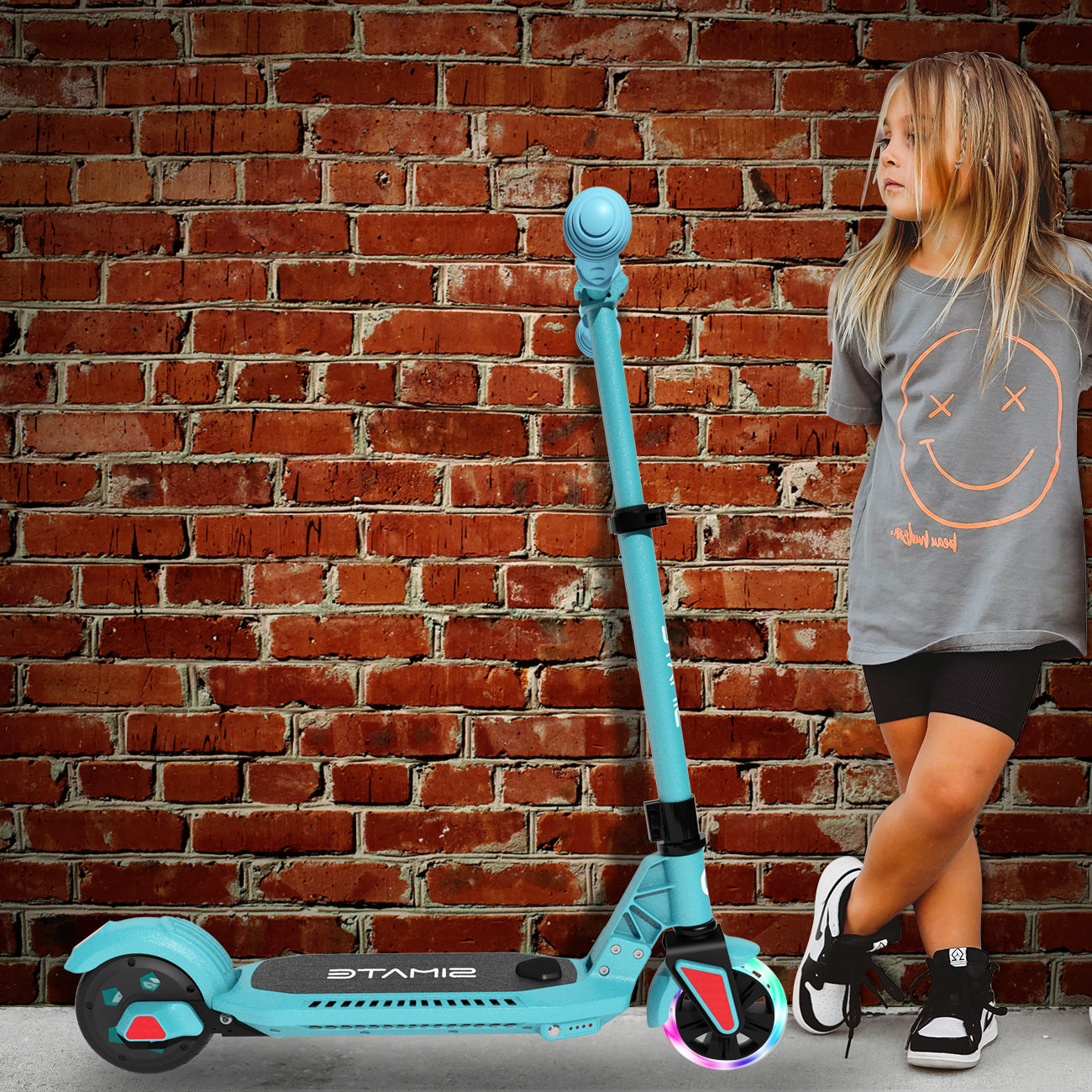 Spino - Blue kids e-scooter ages 6-12
