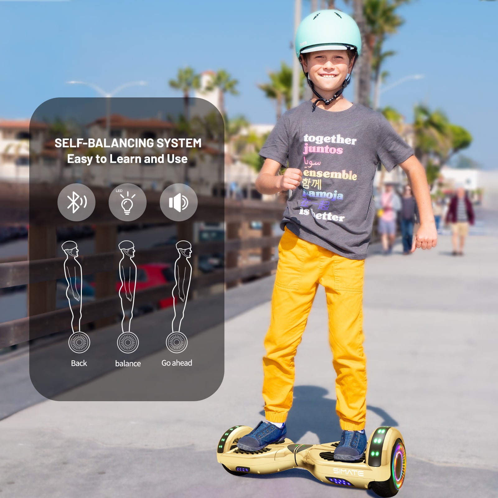 Apato 6.5'' Hoverboard For Kids -  Gold