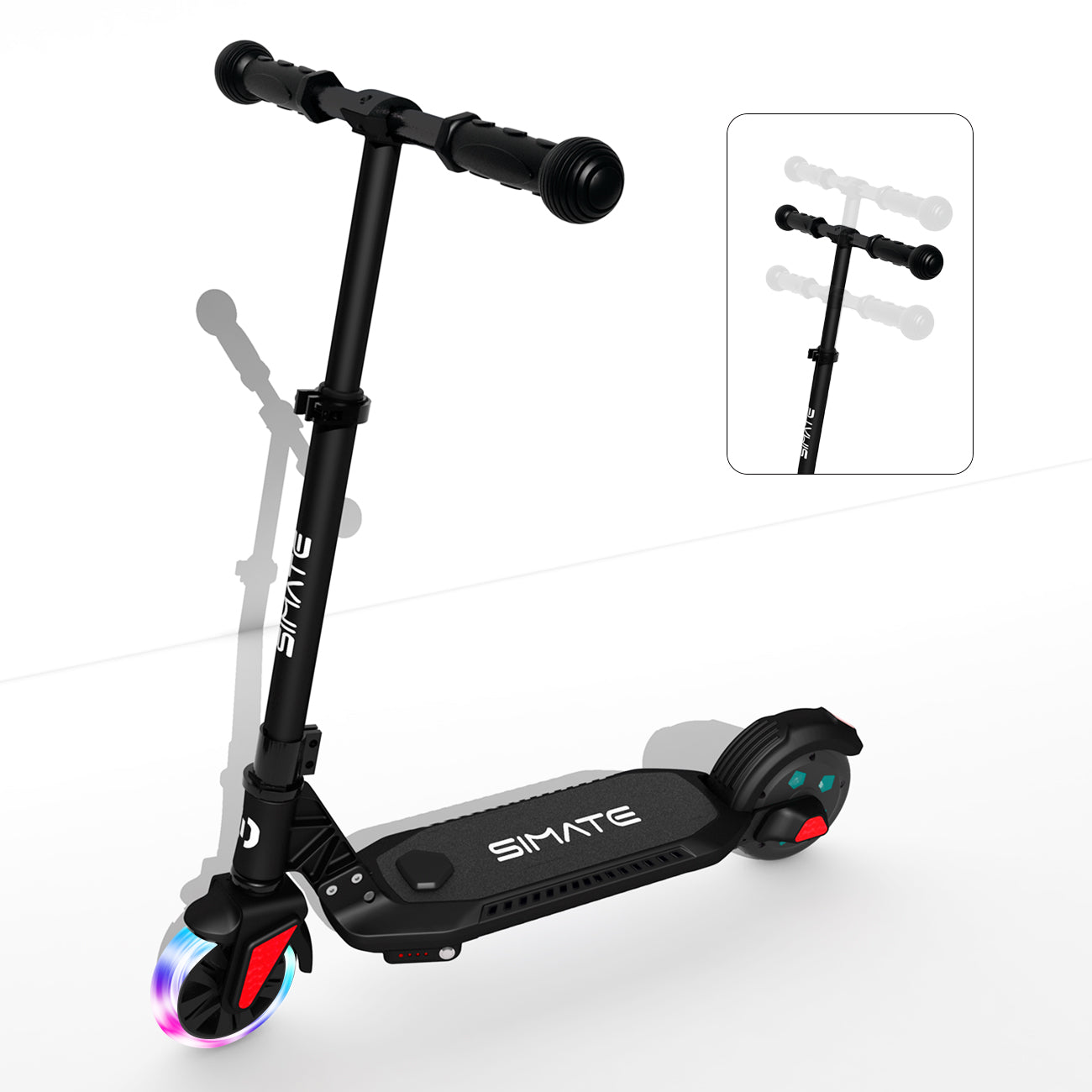 Spino - Black electric scooter for kids 6MPH