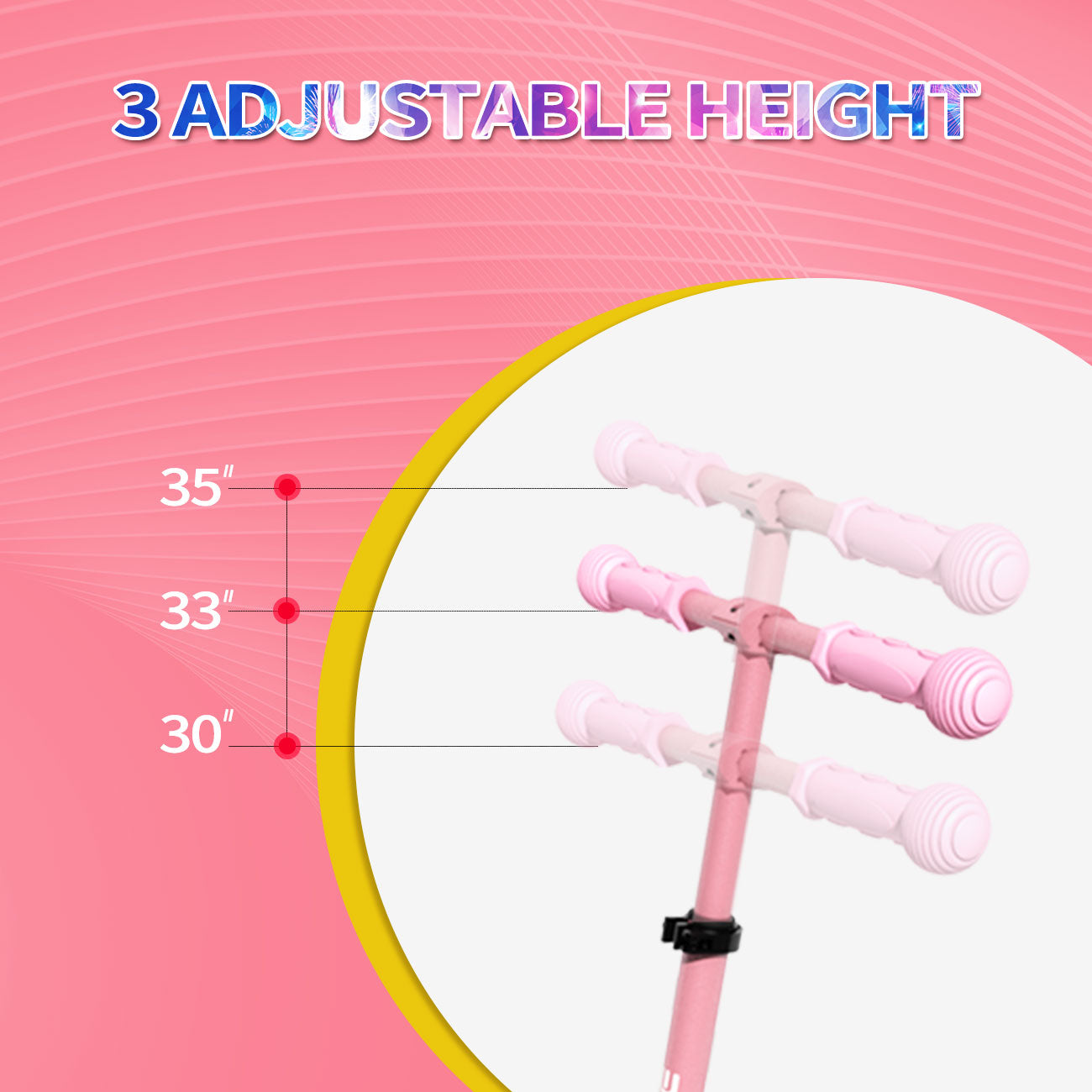 Spino - Pink Electric scooter for kids age 6-12