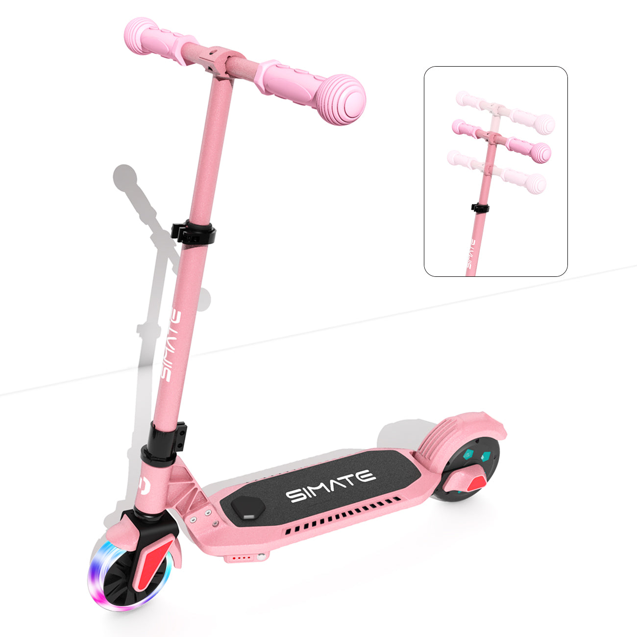 Spino - Pink Electric scooter for kids age 6-12